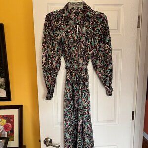 Ann Taylor Floral Belted Shirtdress